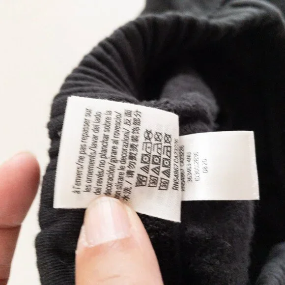 Victorias Secret Pink Black Fleece Shorts With White Logo Elastic Waistband S - Picture 7 of 12